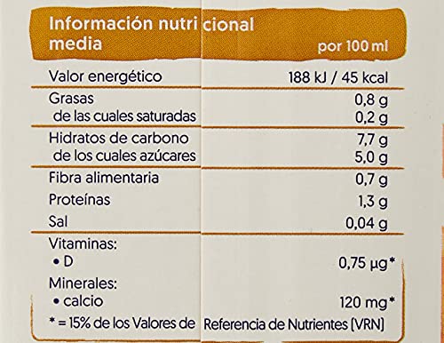 Central Lechera Asturiana Bebida de Avena - Paquete de 6 x 1000 ml - Total: 6000 ml