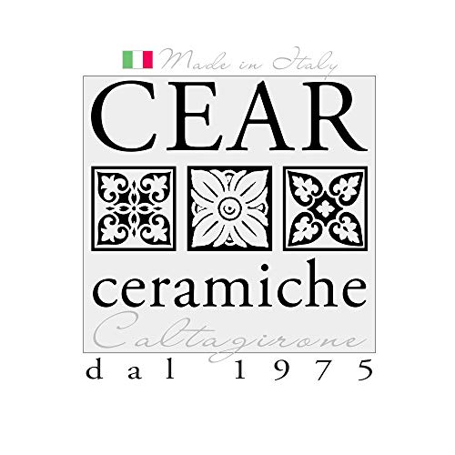 Ceramiche Azzaro & Romano Caltagirone Piñas sicilianas de 12 cm de altura + 14 cm de altura. Cerámica siciliana. Hecha a mano. Fabricada en Italia.
