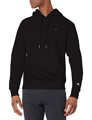 Champion Powerblend-Sudadera con Capucha, Negro, L para Hombre