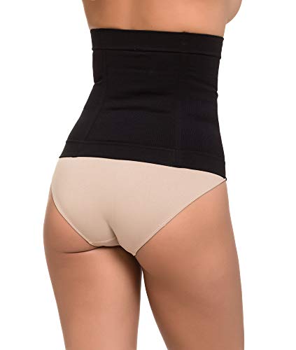 Channo Faja Cintura Colombiana Reductora Moldeadora. (Negro, XL)