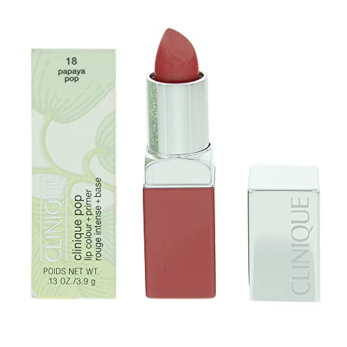 Clinique Pop Lip Color Barra de Labios y Base Color 18 Papaya Pop - 3.9 gr