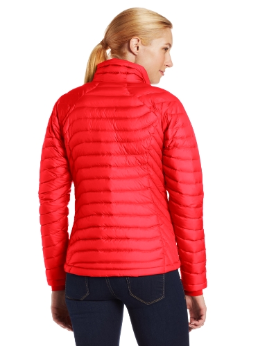 Columbia Chaqueta Power Down para mujer, Hibiscus, color rojo, XS