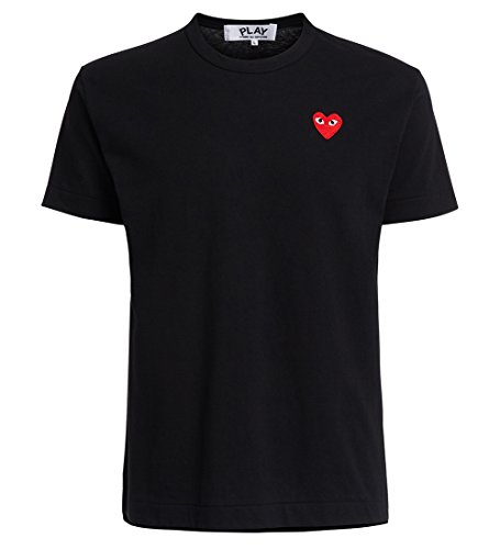 Comme des Garçons Play T-Shirt NERA Cuore Rosso - XXL