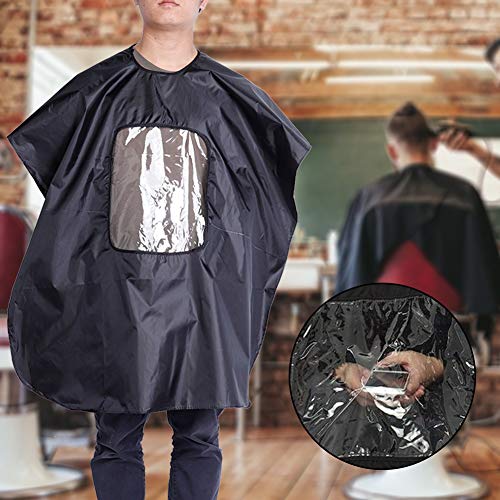 Con ventana para ver el teléfono, secado rápido, capa antiestática para tinte de pelo de Barbershop.