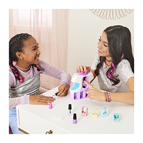 COOL MAKER - GO GLAM NAIL SALON - Set Manicura Niñas GO GLAM U-nique Nail Salon con Estampadora Portátil, 5 Cartuchos de Diseño y Secador - 6061175 - Juguetes Niñas 8 Años +