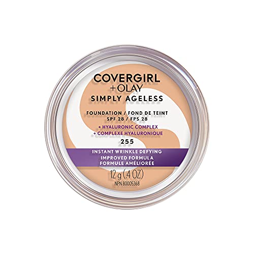 CoverGirl & Olay Simply Ageless Foundation, Soft Honey 255, 0.40-Ounce Package by COVERGIRL