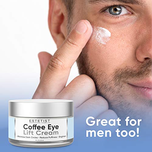 Crema de elevación de ojos de café con infusión de cafeína: reduce la hinchazón, ilumina las ojeras, reafirma las bolsas debajo de los ojos – antienvejecimiento, lucha contra las arrugas
