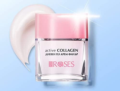 Crema Facial de dia con colageno y agua de rosas 50ml