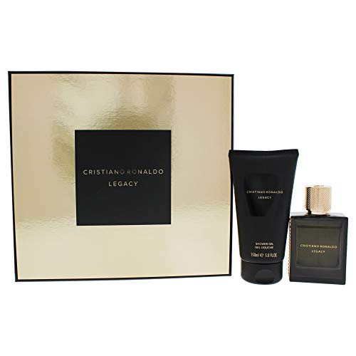 Cristiano Ronaldo Legacy Eau De Toilette Spray/Gel de Ducha Oro Set 50 ml/150 ml