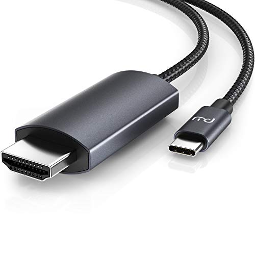 CSL - Cable USB C a HDMI 4K 60Hz - 3m - HDTV 4K - Cable USB tipo C a HDMI 2.0 - Compatible con MacBook Pro 2020 2019 2018 2017, MacBook Air, iPad Pro, Surface Book 2, Galaxy S10 UVM - negro