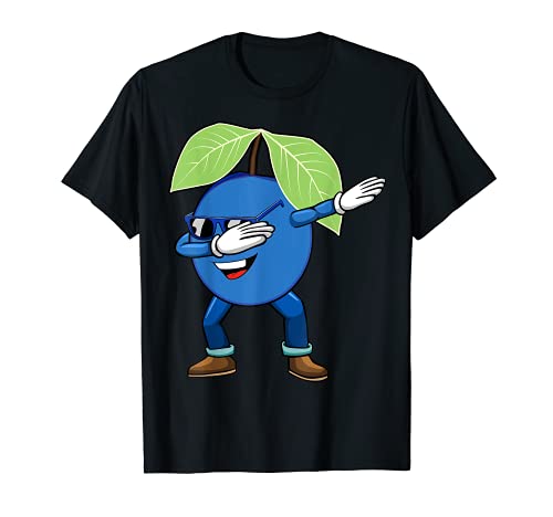 Dabbing Blueberry Gafas de sol divertido amante de los arándanos Camiseta