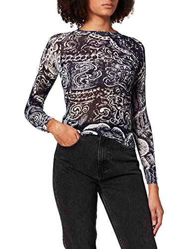 Desigual TS_Eden Camiseta, Azul, L para Mujer