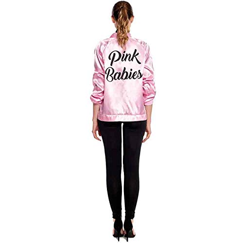 Disfraz Pink Baby Chaqueta Pantalón Pañuelo Mujer Carnaval Década 50's (Talla S) (+ Tallas)