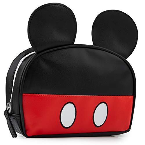 Disney Neceser Mujer de Mickey o Minnie Mouse, Neceser Maquillaje, Regalos para Mujer y Adolescente (Negro(Mickey))