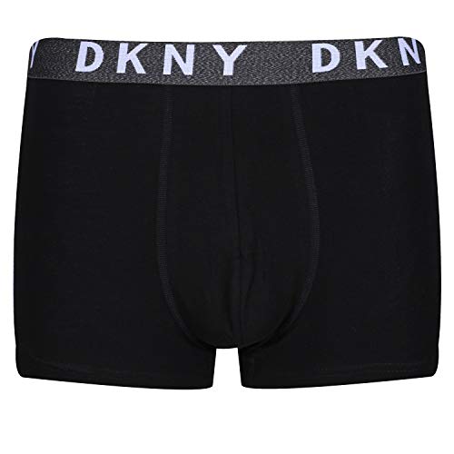 DKNY Pack de 5 Trunk Portland para hombre, talla S - XL, color gris, azul marino y negro negro, gris, azul marino, gris y blanco. XL