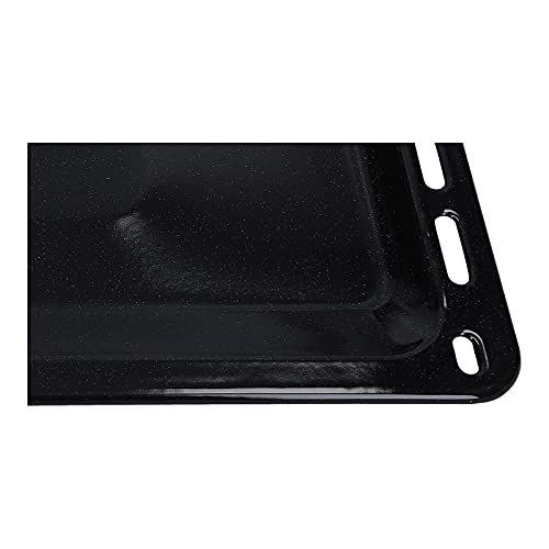 DL-pro Bandeja de horno esmaltada de 42,2 x 37 x 2,3 cm para horno AEG Electrolux Juno Zanker Zanussi 353193923/3 3531939233 353193923