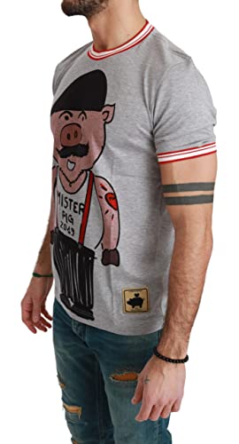 Dolce & Gabbana Hombres Pig manga corta camiseta