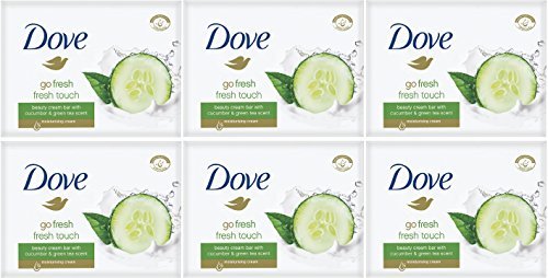 Dove Go Fresh Fresh Touch Pepino y aroma de té verde, jabón de barra (6 unidades)