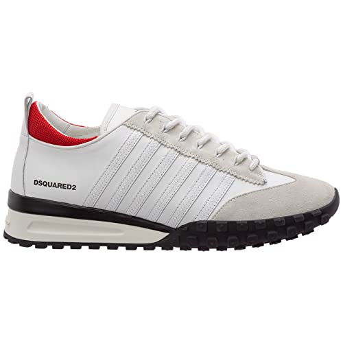 Dsquared2 Hombre Legend Zapatillas White - Red 43 EU