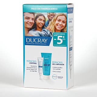 Ducray keracnyl crema control 30ml+ gel limpiador 200ml