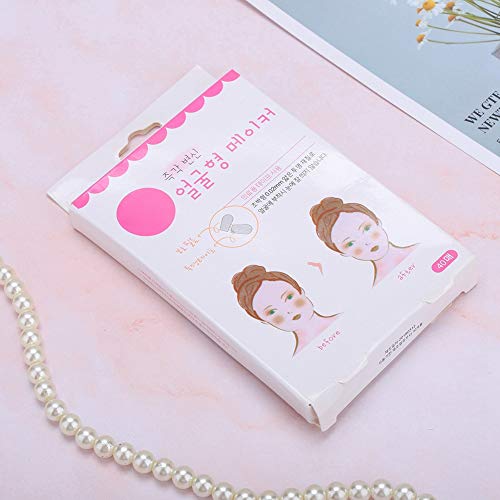 Duevin 40Pcs Invisible Lift Face Sticker Maquillaje Almohadillas de elevación de mentón facial La cinta delgada facial aprieta la piel y elimina las arrugas Herramientas de estiramiento facial