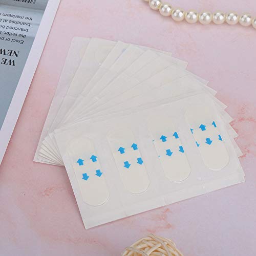 Duevin 40Pcs Invisible Lift Face Sticker Maquillaje Almohadillas de elevación de mentón facial La cinta delgada facial aprieta la piel y elimina las arrugas Herramientas de estiramiento facial