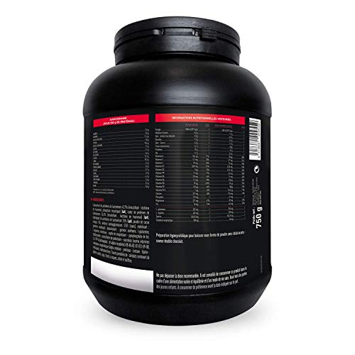 EAFIT Pure Whey - Doble chocolate 750 g - Crecimiento muscular - proteínas tri-fuentes de whey - Asimilación rápida - Contiene aminoácidos y enzimas digestivas - Complejo HIGH AMINO