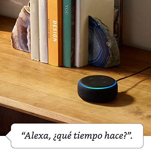 Echo Dot (3.ª generación), reacondicionado certificado, tela de color malva - Altavoz inteligente con Alexa