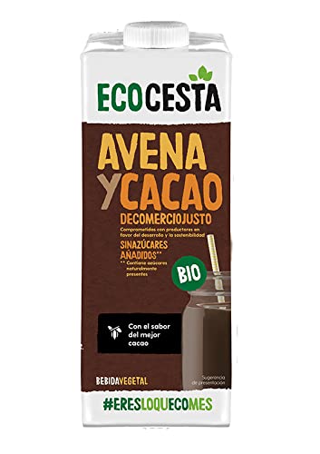 Ecocesta Bebida Vegetal de Avena con Cacao, 6 x 1L (Bio)