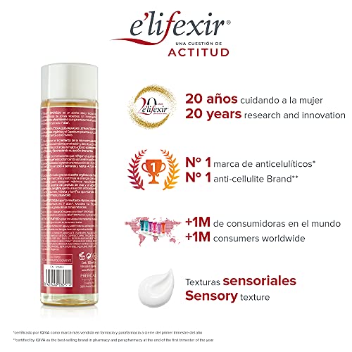 Elifexir - Aceite Seco Spicyslim | Rápida Absorción | Quemagrasas Potente | Elimina la Grasa Localizada en Zonas Rebeldes | Resultados Visibles en 7 Días | Mostaza Orgánica y Capsicum Picante - 150 ml