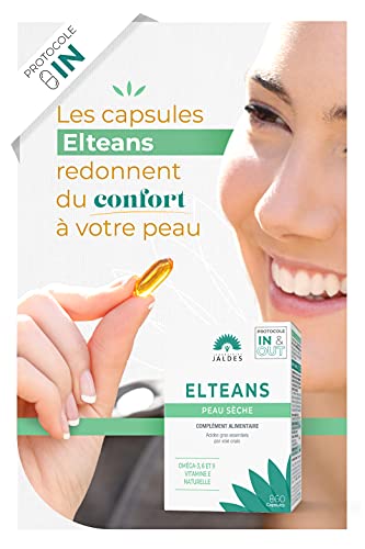 ELTEANS - 2 cajas de 60 cápsulas (120 cápsulas en total), comodidad para pieles secas o muy secas, combinación equilibrada de ácidos grasos esenciales omega 3, 6 y 9