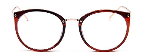 Embryform pierna pantalla gotas vasos traje retro gafas redondas de montura de gafa de bastidor 2081