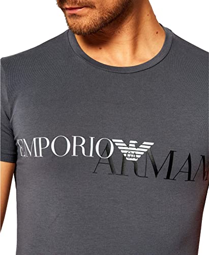 Emporio Armani 111035 0A516 - Camiseta de manga corta para hombre, cuello redondo gris M