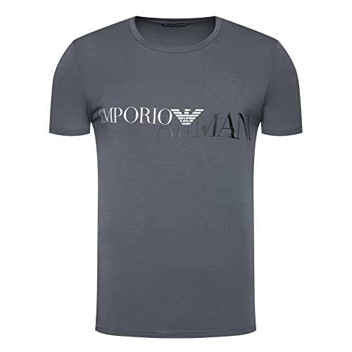 Emporio Armani 111035 0A516 - Camiseta de manga corta para hombre, cuello redondo gris M