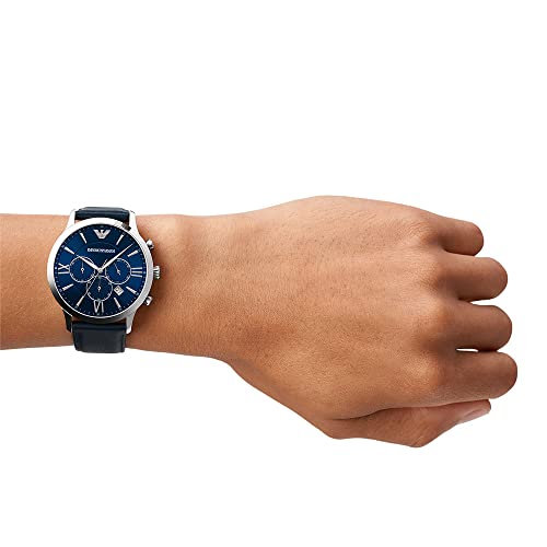 Emporio Armani Reloj Analógico para Hombre de Cuarzo AR11227 Azul