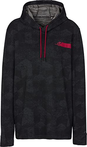 ENERGETICS Filip Sudadera, Hombre, Black/Melange/AOP, XL