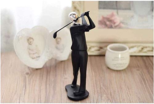 Escultura Golfista estatua personaje resina escultura home bar oficina decoración de la boda accesorios artesanía decoración de escritorio estatuillas regalos Relieve ( Color : Gentleman Golf )