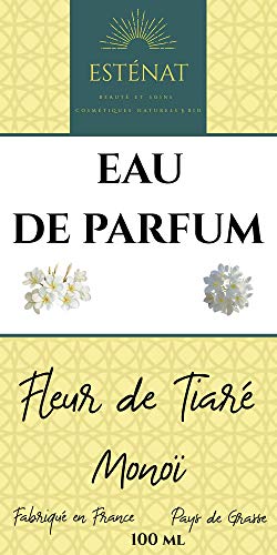 Estenat France- Eau de parfum Fleur de Tiaré, 100 ml, vaporizador - Colección Bastide des Arômes Alta concentración en perfume. Duración excepcional