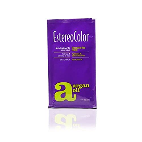 Estereocolor Shock Alisante Intensivo 50 gr | Hidratante | Antifrizz | Con Keratina y Aceite de Argán | Pelo Seco | Sin Formol