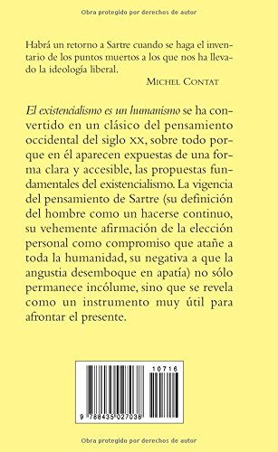 EXISTENCIALISMO ES UN HUMANISMO,EL (T) (Los Libros De Sisifo)