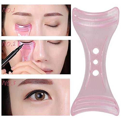 Eyeliner plantilla plantilla Shaper Eyeline maquillaje herramienta rosa