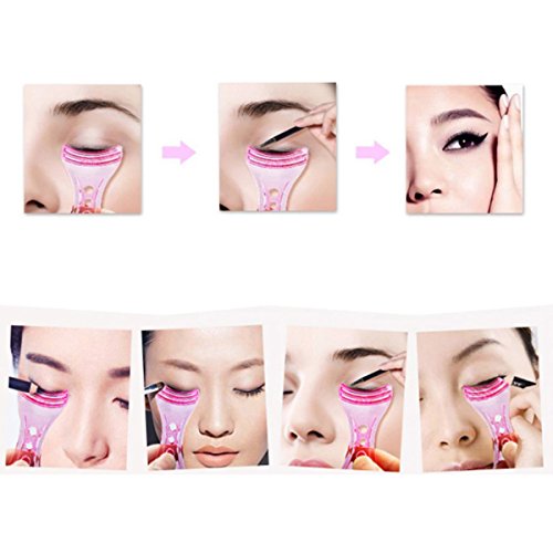 Eyeliner plantilla plantilla Shaper Eyeline maquillaje herramienta rosa