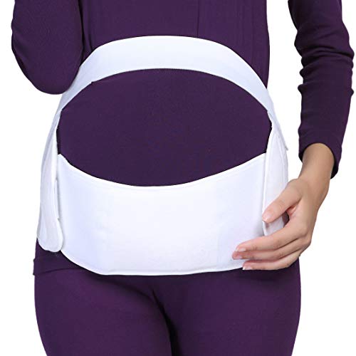 Faja de embarazo - Cinturón de maternidad - premamá banda para abdomen / cintura / espalda, apoyo para el vientre - Marca Neotech Care (Beige, S)