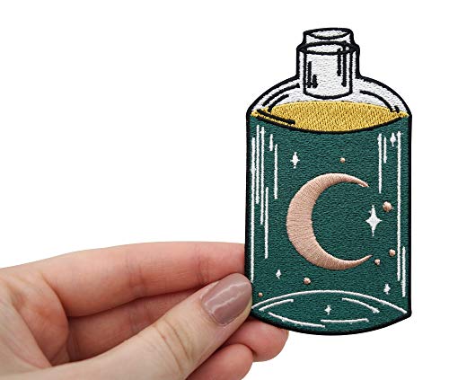 Finally Home Soul of The Moon Collection: Parches de perfume de luna, termoadhesivos, retro, soles, estrellas, parches vintage, parches para adultos