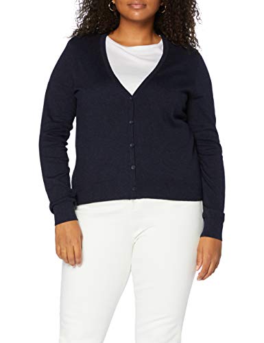 FIND Cotton V, chaqueta punto Mujer, Azul (Navy B8895), Small