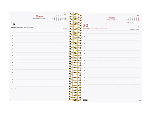 Finocam Espiral Design Collection Momento - Agenda Enero 2022 - Diciembre 2022 (12 meses), Sobremesa - E10 - 155x212 mm, Momento
