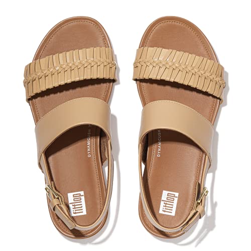 Fitflop Gracie Wrapped Weave Back-Strap Sandals, Sandalias deslizantes Mujer, Blush, 43 EU