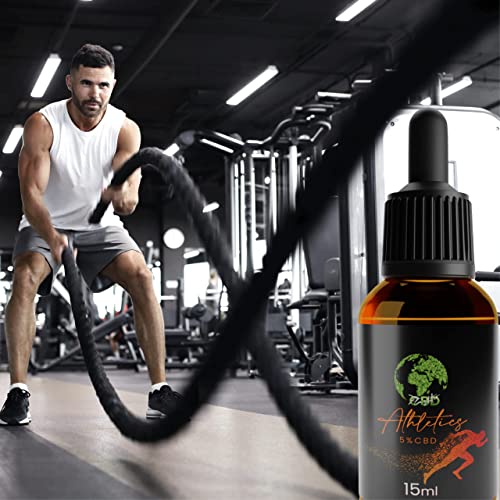 FLASTHER CBD Athletics | ACEITE 15ML 5% | Masajeador | Bio Oil | Colágeno | Extracto de Cáñamo | Full Spectrum | Gotas | liquid | 100% Natural | <0.2% THC | Deportes