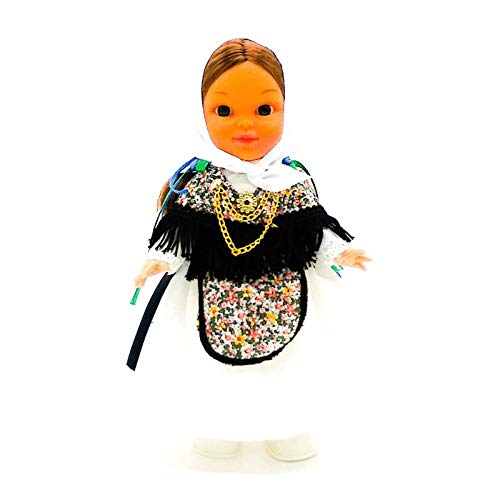 Folk Artesanía Muñeca Regional colección de 25 cm con Vestido típico Ibicenca Ibiza Islas Baleares España.