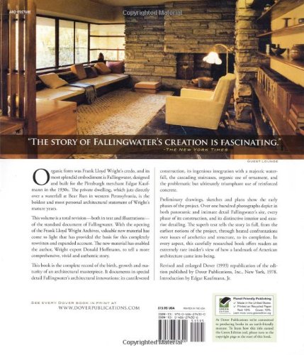 Frank Lloyd Wright's Fallingwater: The House and Its History (Dover Architecture)
